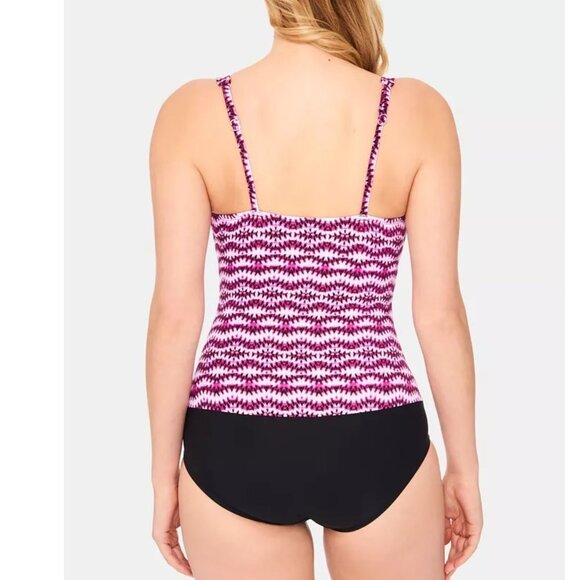 Swim Solutions Spring Play Shirred Swimsuit - Picture 2 of 9